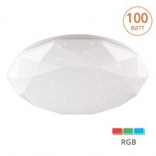 Светильник LED POLARIS RGB управляемый 100W димм. 3000-6500K max 9300 LM пульт ДУ эффект "звездного неба" 127x760MM IP20 1/1 Wolta - CLL21100WRGB-POLARIS