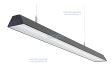 Светильник ТРЕЙД VS304 40W-5000Lm 4000-4500К МИКРОПРИЗМА IP40 с БАП (vsesv) на 3 часа чёрный vs304-40-mpr-4k-li3h-ral9005 - vs304-40-mpr-4k-li3h-ral9005