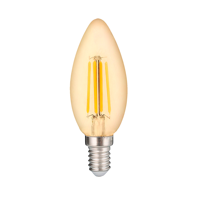 Светодиодный светильник PLED OMNI C35 8w E14 3000K Gold 230/50  Jazzway арт. 5020917 - 5020917