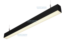 Светильник КРИСТАЛЛ VS353 30W-3400Lm 4000-4500К ОПАЛ IP44 с БАП (aax.tech) на 1 час чёрный vs353-30-op-4k-nc1h-9005 - vs353-30-op-4k-nc1h-9005