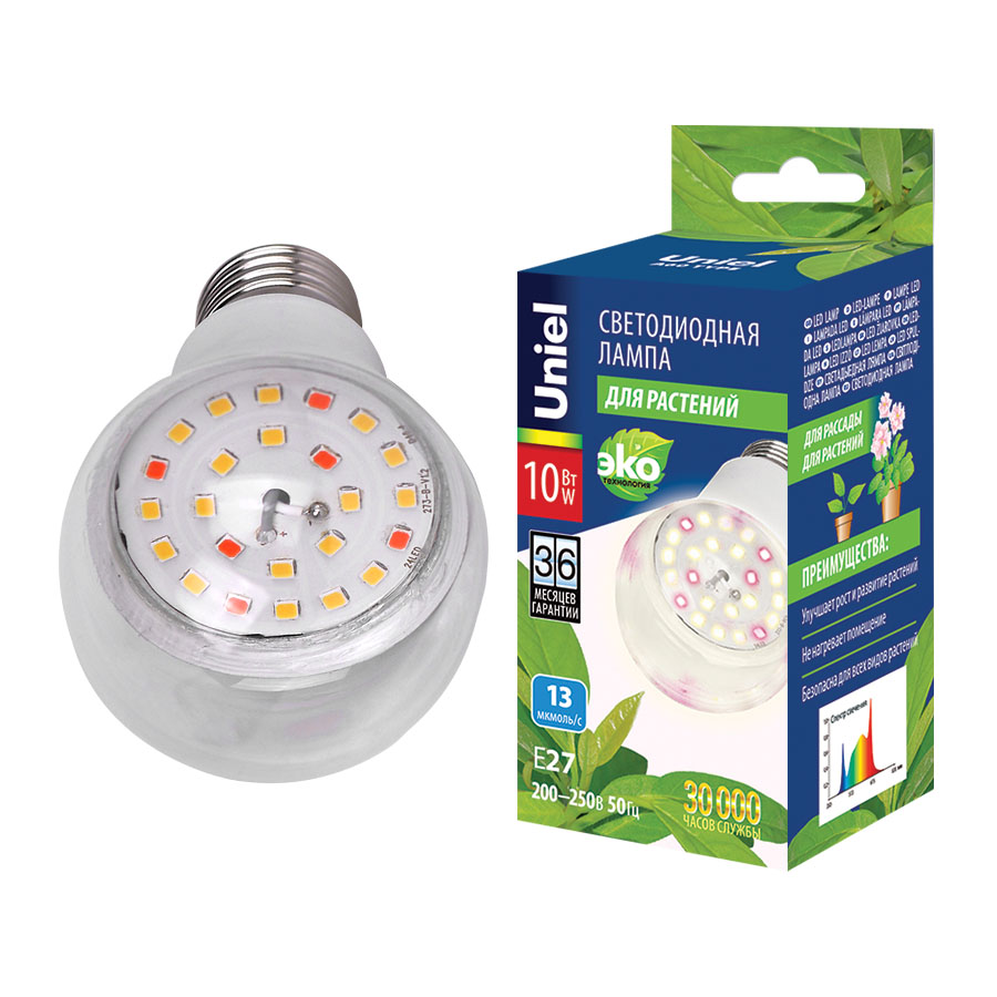 LED-A60-10W/SPFB/E27/CL PLP30WH торговой марки Uniel - UL-00007404