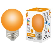 LED-G45-1W/ORANGE/E27/FR/С  