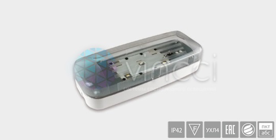 Светильник BS-831/3-2х4 INEXI LED IP42 Junior Белый свет а9916 - a9916