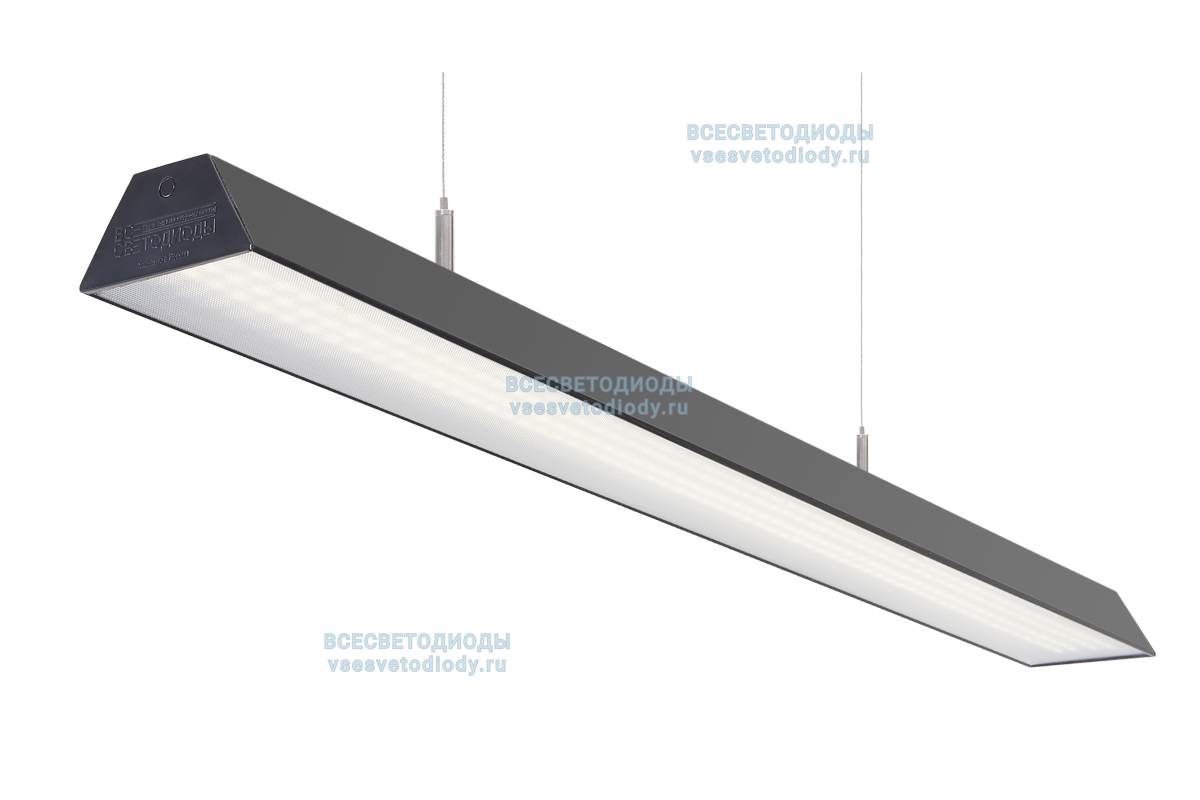 Светильник ТРЕЙД VS306 76W-9500Lm 4000-4500К МИКРОПРИЗМА IP40 с БАП (aax.tech) на 3 часа чёрный vs306-76-mpr-4k-nc3h-RAL9005