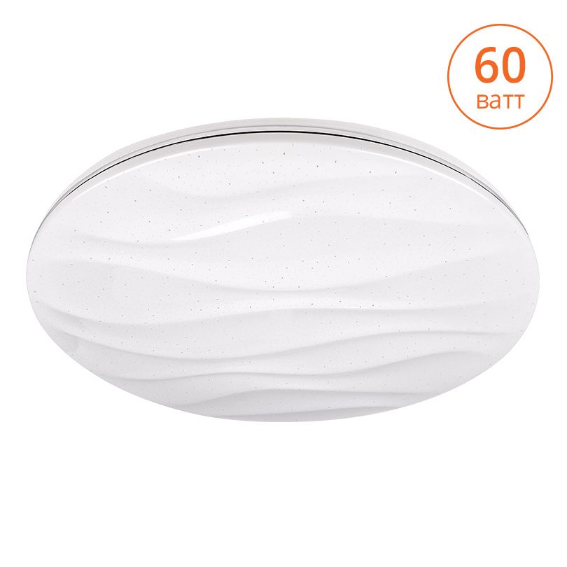 Светильник LED WAVE управляемый 60W димм. 3000-6500K max 5800LM пульт ДУ эффект "звездного неба" 60x480MM IP20 1/5 Wolta - CLL0760W-WAVE