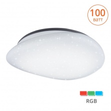 Светильник LED METEOR управляемый 100W RGB димм. 3000-6500K max 9300LM пульт ДУ эффект "звездного неба" плафон форма камня 120x850x800 IP20 1/1 Wolta - CLL22100WRGB-METEOR
