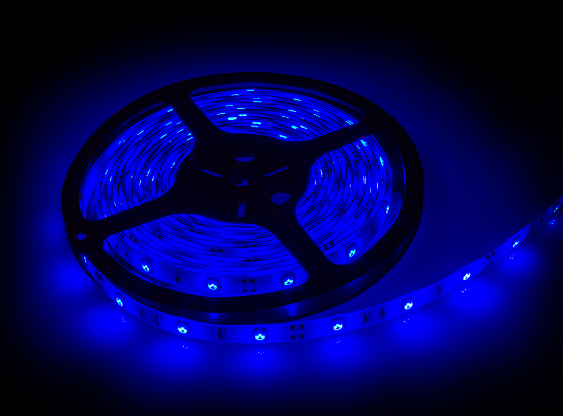 Лента светодиодная LS 50B-30/65 30LED 7.2Вт/м 12В IP65 синяя LLT арт. 4690612000633 - 4690612000633