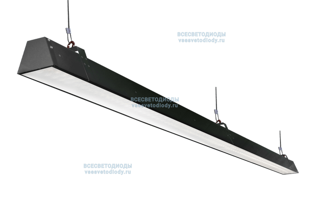 Светильник РИТЕЙЛ VS302-Z 58W-7250Lm 5000-5500К ОПАЛ IP40 с БАП (aax.tech) на 3 часа чёрный vs302-58-op-5k-nc3h-RAL9005-z