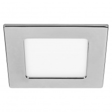 Светильник LED ультратонкий встраиваемый 5W 4000K 325LM квадрат хром 22x85MM 1/50 Wolta - DLUSCH-DLL5W-S