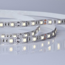ULS-M25-5050-60LED/m-10mm-IP20-DC12V-14,4W/m-5M-4000K PROFI катушка в герметичной упаковке  
