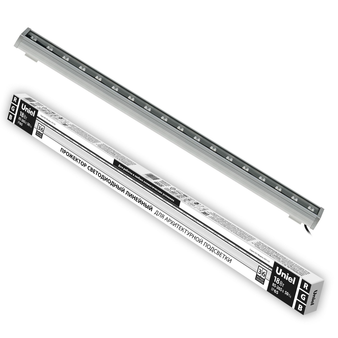 ULF-L52-18W/RGB/L100 220V IP65 SILVER  в Москве 