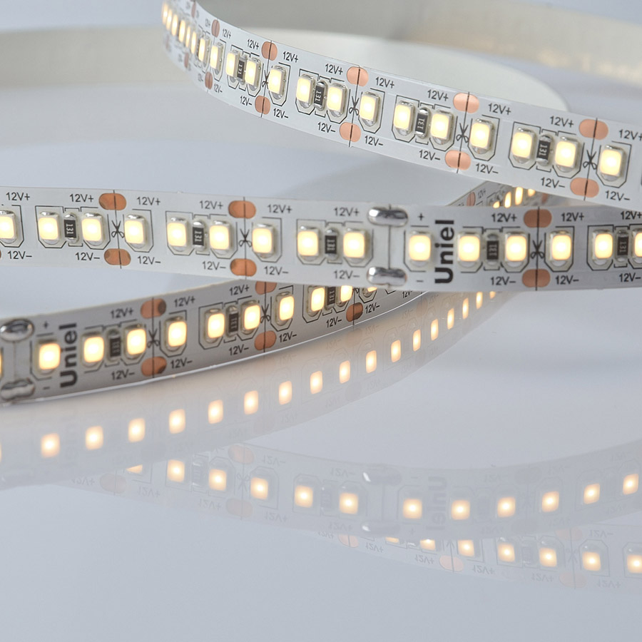 ULS-M16-2835-180LED/m-10mm-IP20-DC12V-17W/m-5M-3000K PROFI катушка в герметичной упаковке  в Москве 