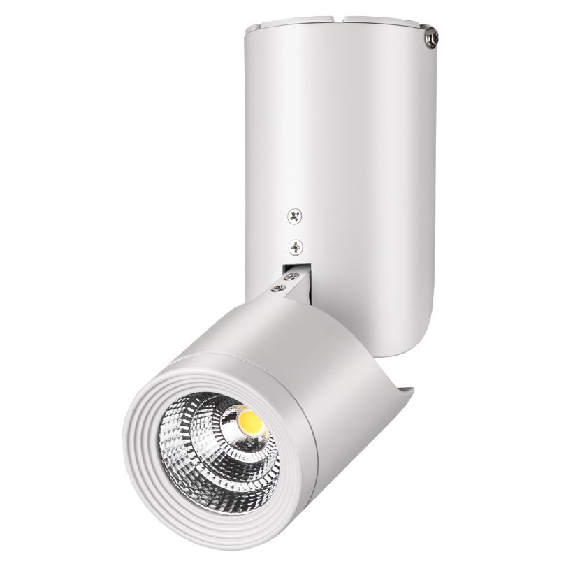 Светильник накладной SPOT02 Тип ламп 10 W LED материал: металл d70*h190 1/20 Wolta - SPOT02-CLL10W-WH