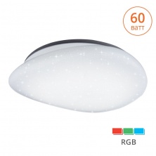 Светильник LED METEOR управляемый 60W RGB димм. 3000-6500K max 5600LM пульт ДУ эффект "звездного неба" плафон форма камня 105x510x535 IP20 1/4 Wolta - CLL2260WRGB-METEOR