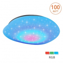 Светильник LED METEOR-X управляемый 100W RGB-X димм. 3000-6500K max 9300LM пульт ДУ эффект "звездного неба" плафон форма камня 120x850x800 IP20 1/1 Wolta - CLL22100WRGB-METEOR-X