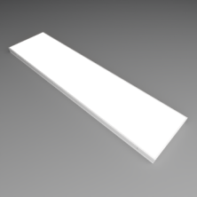 RVE-PLANK-1195-TG-IP54-БАП (Прямоугольник 1195x295x48мм 30Вт 3700лм Армстронг 4000К CRI90 Белый Закаленное стекло) светильник - RVE00021309