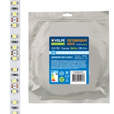 ULS-Q330 2835-120LED/m-8mm-IP20-DC12V-9,6W/m-5M-6500K катушка в герметичной упаковке  