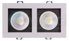 Карданный светодиодный светильник PSP-S 212 2x8W 4000K 55° White IP40 Jazzway - 5005655