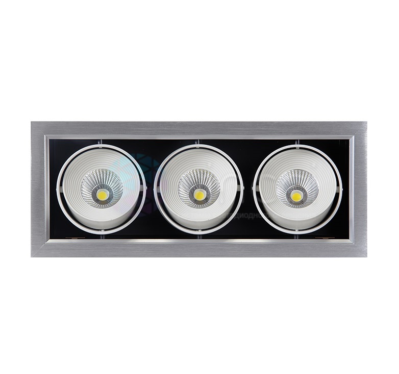 Карданный светодиодный светильник PSP-S 113 3x9W 4000K 24° GREY IP40 Jazzway - 2853042