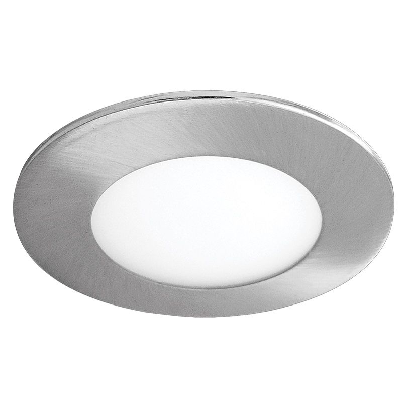 Светильник LED ультратонкий встраиваемый 5W 4000K 325LM круг хром 20x89MM 1/50 Wolta - DLUSCH-DLL5W