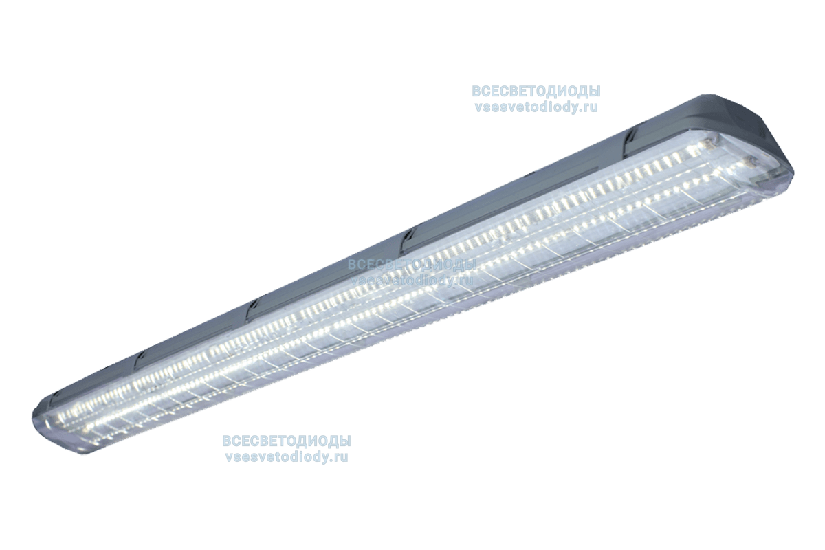 Cветильник АЙСБЕРГ VS101M 40W-5000Lm 6000-6500К ПРОЗРАЧНЫЙ IP65 с БАП (aax.tech) на 3 часа vs101m-40-tr-6k-nc3h