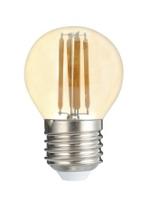Светодиодный светильник PLED OMNI G45 8w E27 4000K Gold 230/50  Jazzway арт. 5021662 - 5021662