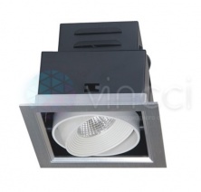 Карданный светодиодный светильник PSP-S 111 1x9W 4000K 24° GREY IP40 Jazzway - 1038111