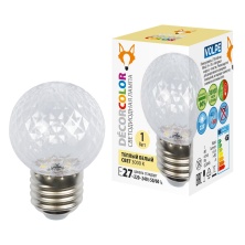 LED-D45-1W/3000K/E27/CL/С PINEAPPLE  