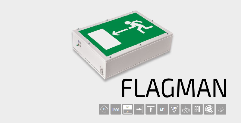 Световой указатель BS-FLAGMAN-53-S1-INEXI2 арт. a16947 - a16947