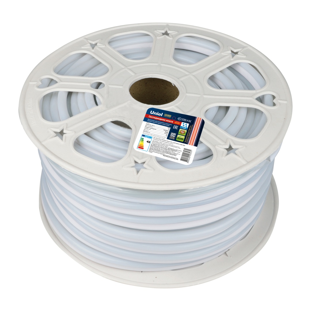 ULS-N21-2835-120LED/m-8mm-IP67-220V-8W/m-50M-RED бобина  в Москве 