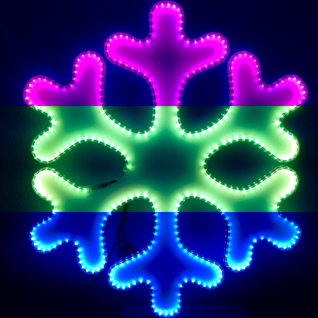 Снежинка 80 SMD RGB  в Москве 