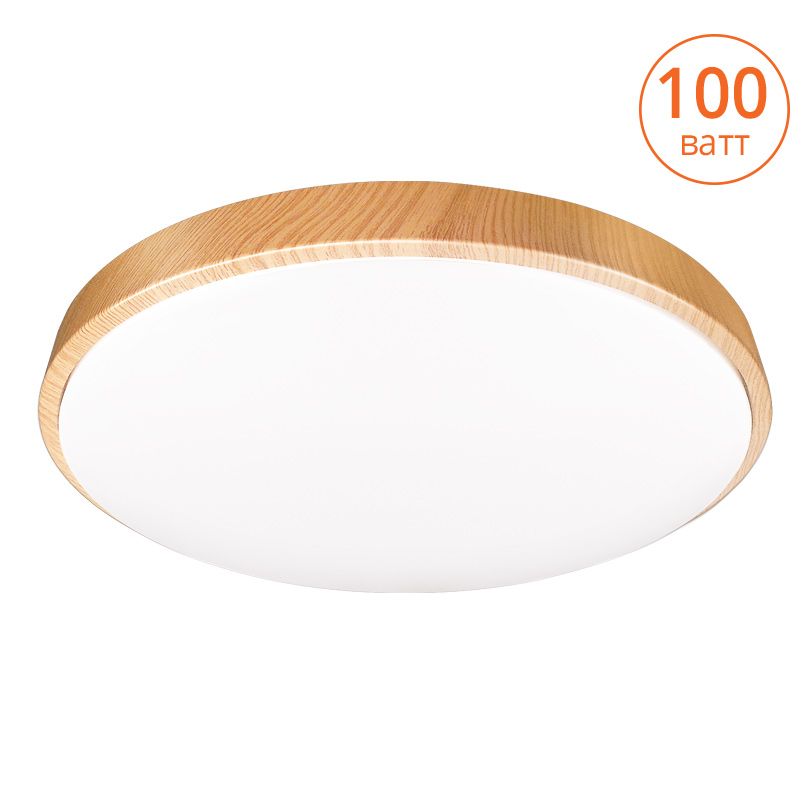 Светильник LED STARWOOD управляемый 100W димм. 3000-6500K max 9400LM пульт ДУ матовый белый плафон, основание декорировано вставкой под дерево 100x780MM IP20 1/1 Wolta - CLL20100W-STARWOOD-WH
