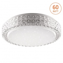 Светильник LED SAPHIR управляемый 60W димм. 3000-6500K max 5900LM пульт ДУ плафон с ободком "алмазных граней" 85x490MM IP20 1/5 Wolta - CLL0560W-SAPHIR