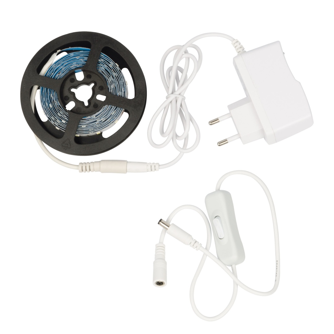 ULS-Q721 2835-60LED/m-IP20-2.5M-DW RRP24C00 Комплект светодиодной ленты с адаптером  в Москве 