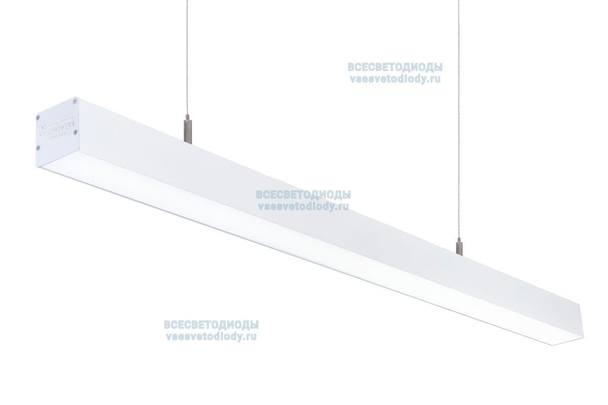 Светильник СЛИМФЛЕШ VS310 линейный 40W-5000Lm 6000-6500К ОПАЛ IP40 с БАП (vsesv) на 3 часа vs310-40-op-6k-li3h