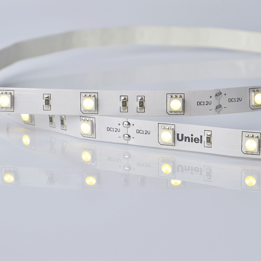 ULS-M22-5050-30LED/m-10mm-IP20-DC12V-7,2W/m-5M-4000K PROFI катушка в герметичной упаковке  в Москве 